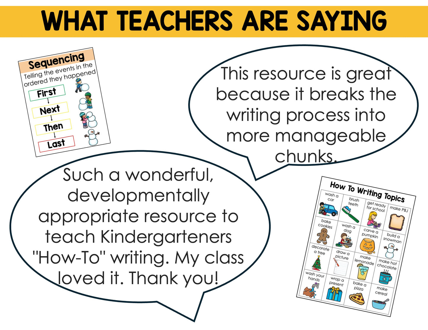 How to Unit for Kindergarten Writing