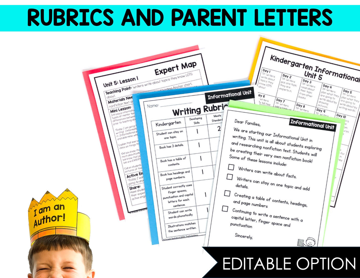 Informational Unit for Kindergarten Writing