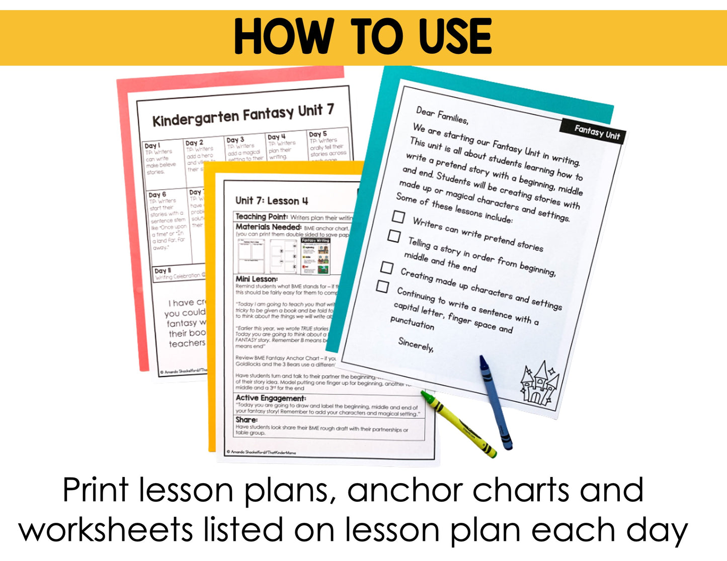 Kindergarten Fairy Tale Writing Unit Fantasy Writing