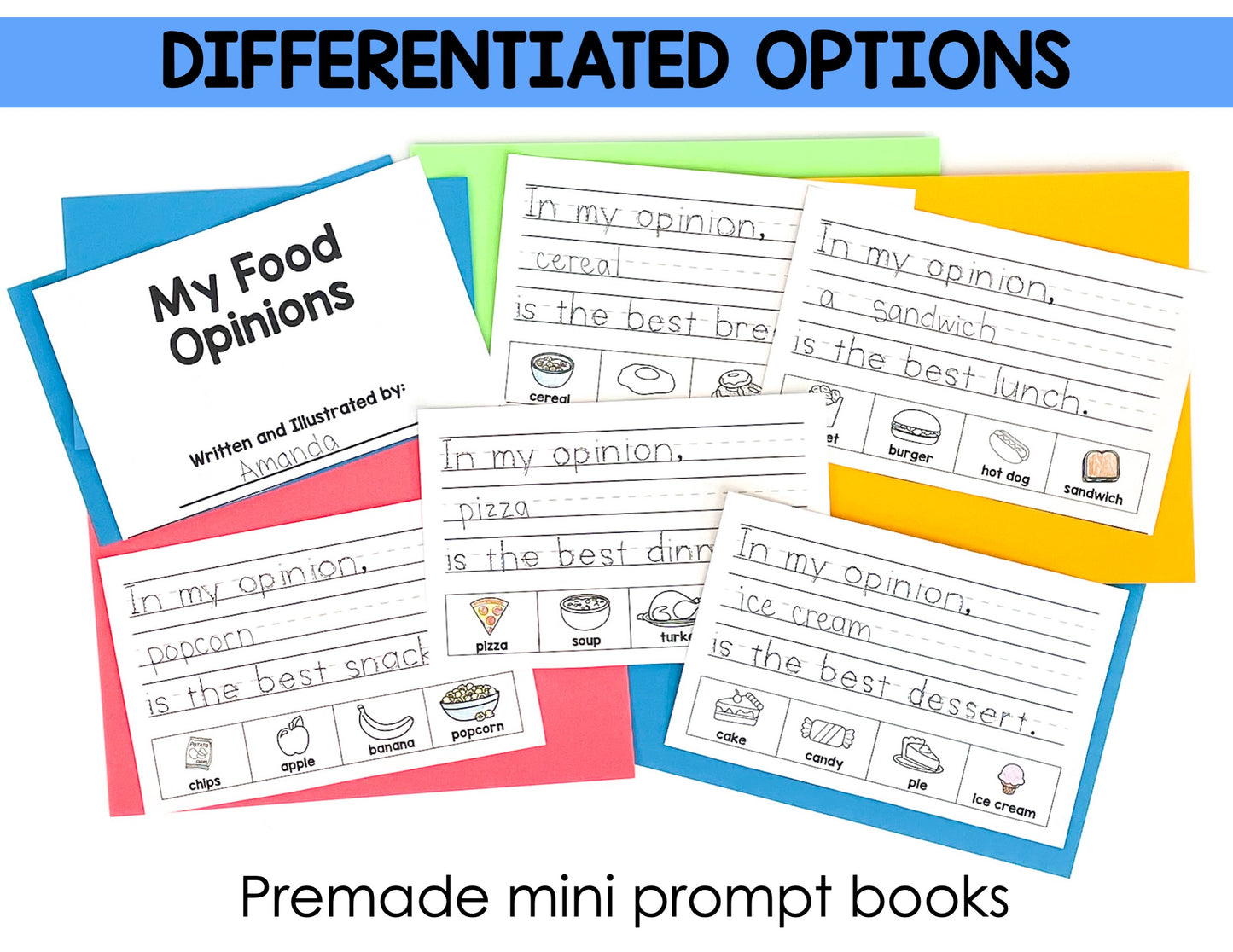 Opinion Unit for Kindergarten Writing