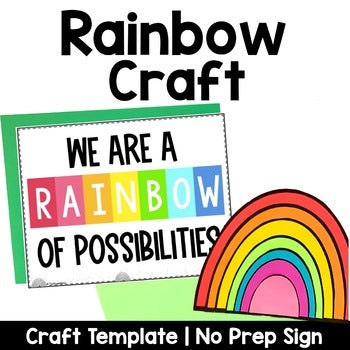 Rainbow Bulletin Board Craft | St Patricks Day | March – ThatKinderMama