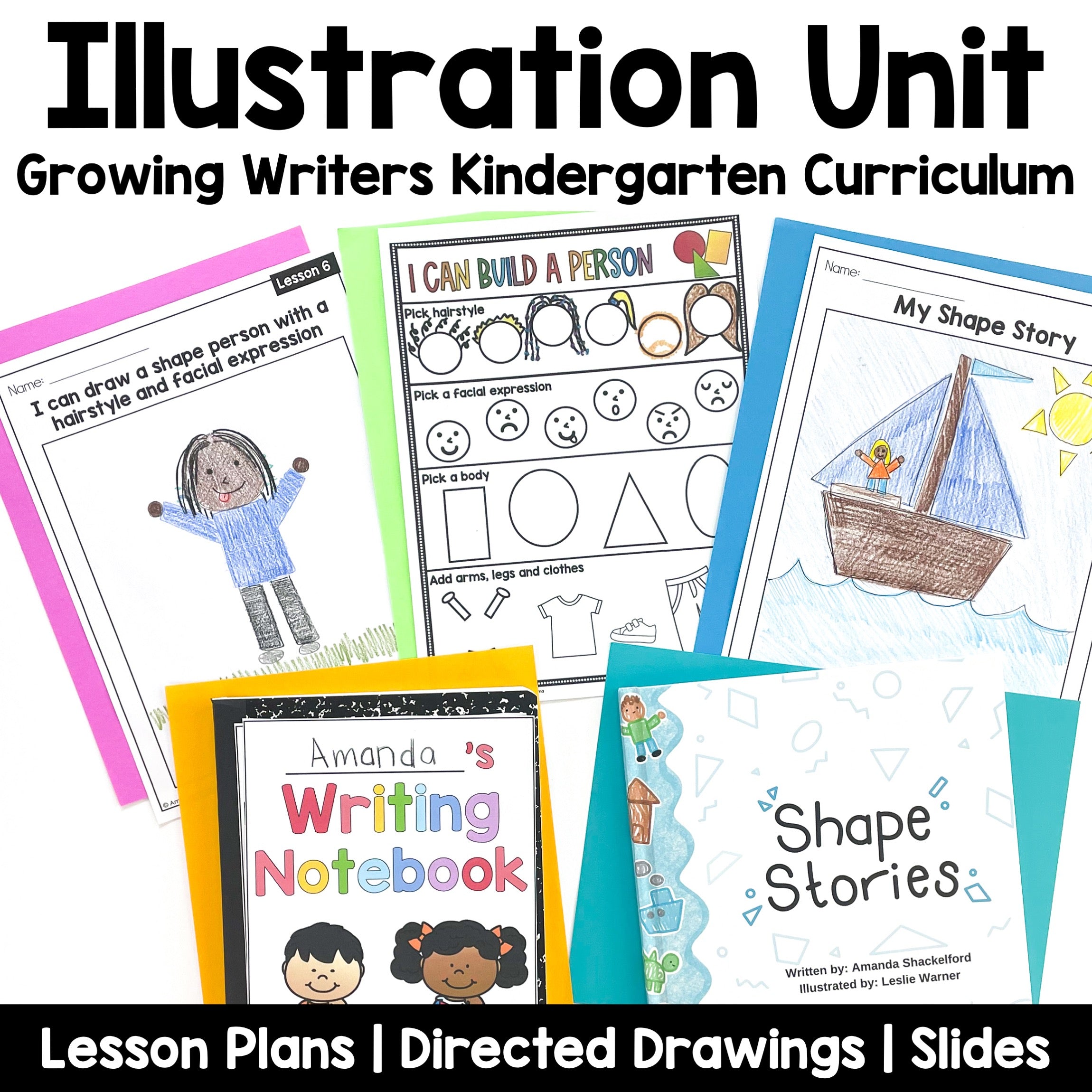 Kindergarten Illustration Unit Drawing Shape Stories