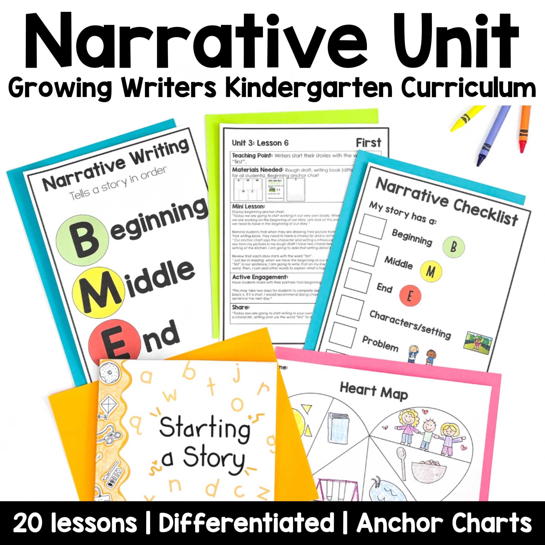 Narrative Unit for Kindergarten Writing