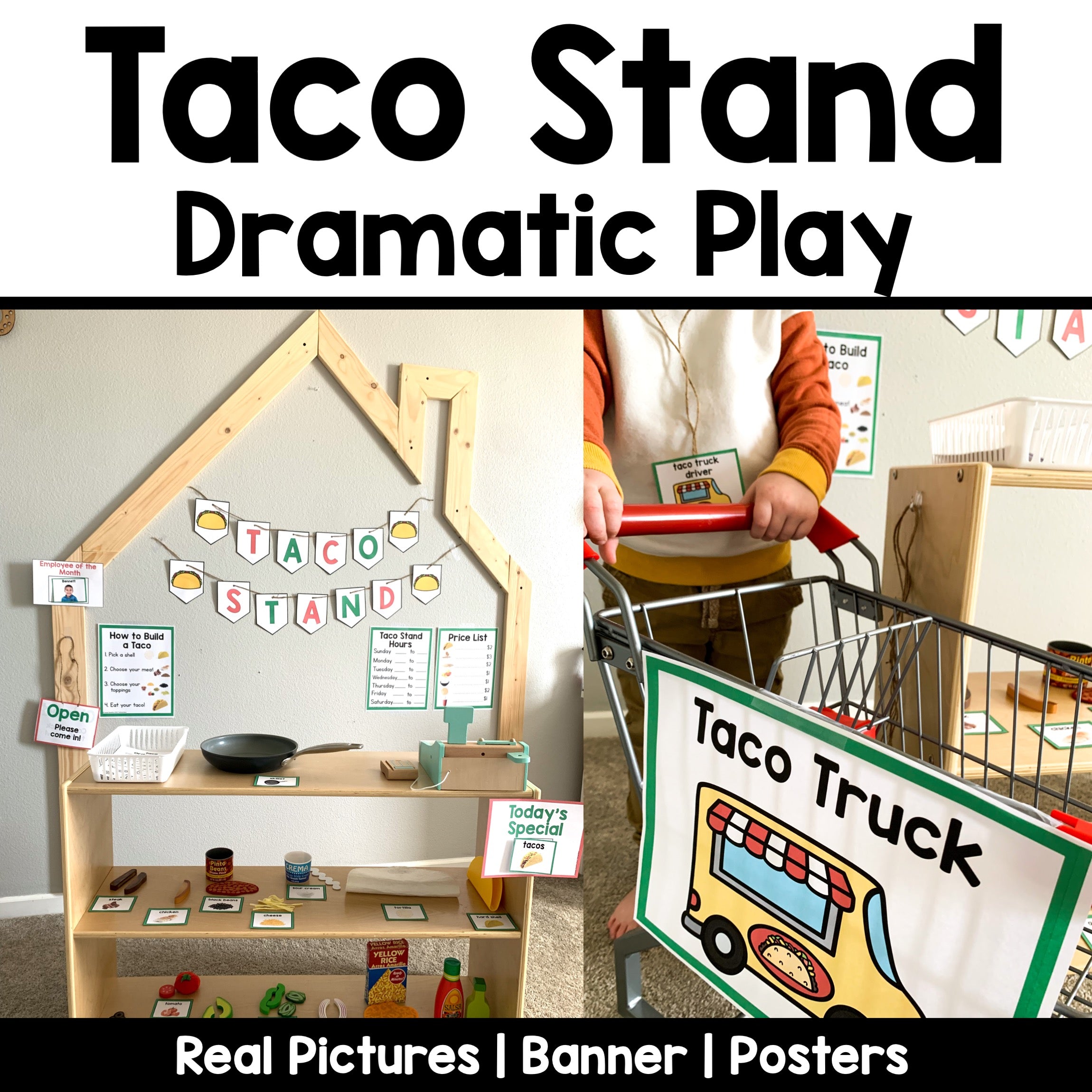 Taco Stand Dramatic Play | Real Pictures