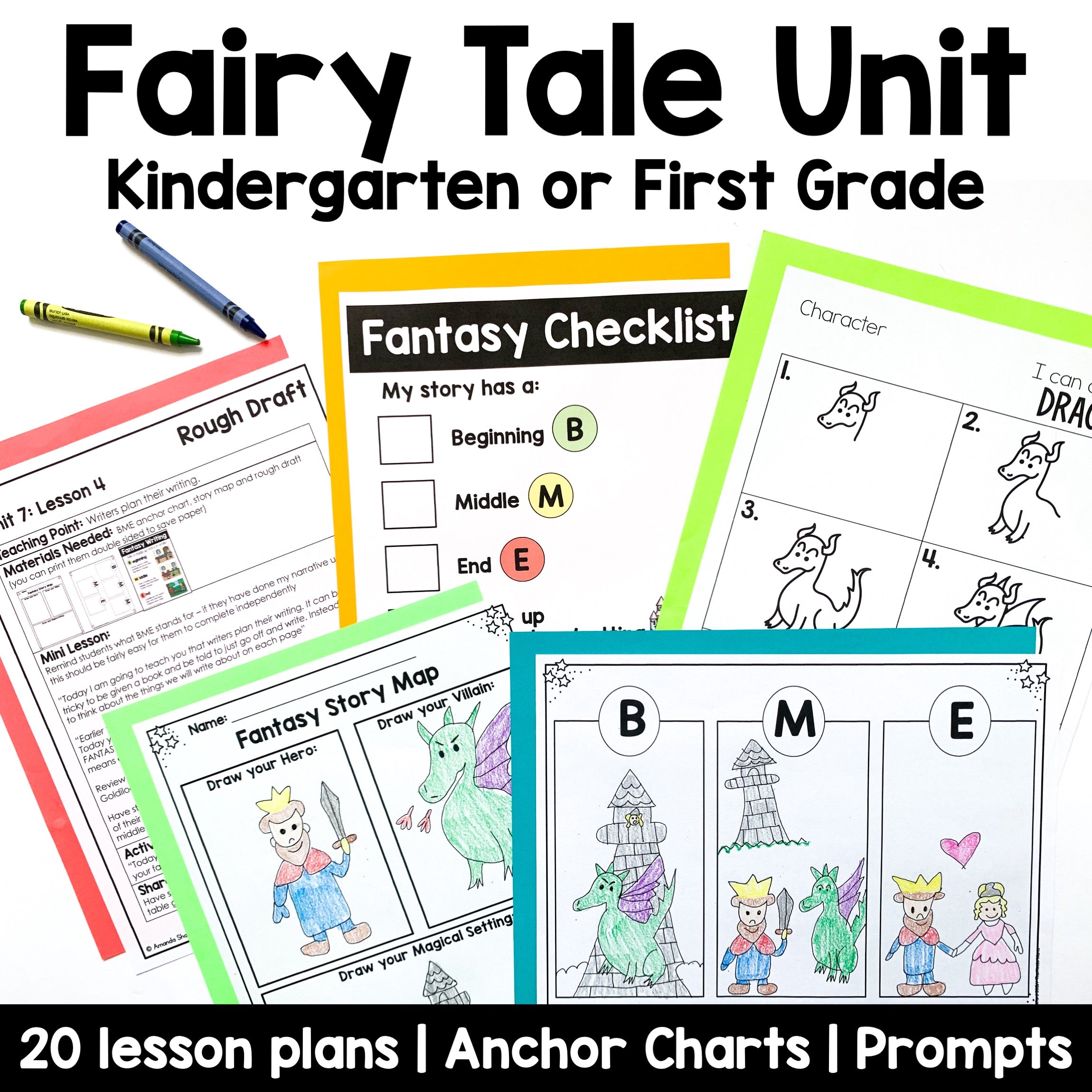 Kindergarten Fairy Tale Writing Unit Fantasy Writing