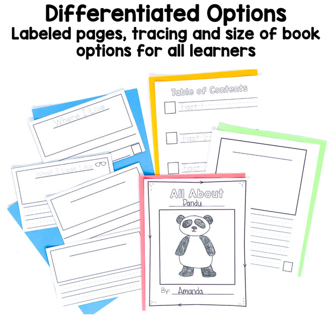 Kindergarten Informational Unit Nonfiction Writing Growing Writers Kin ...