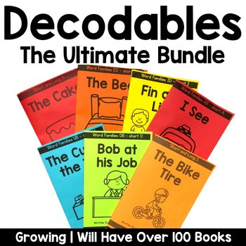 Decodable Books for Kindergarten | Growing Bundle