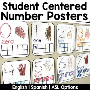 Student Centered Number Posters