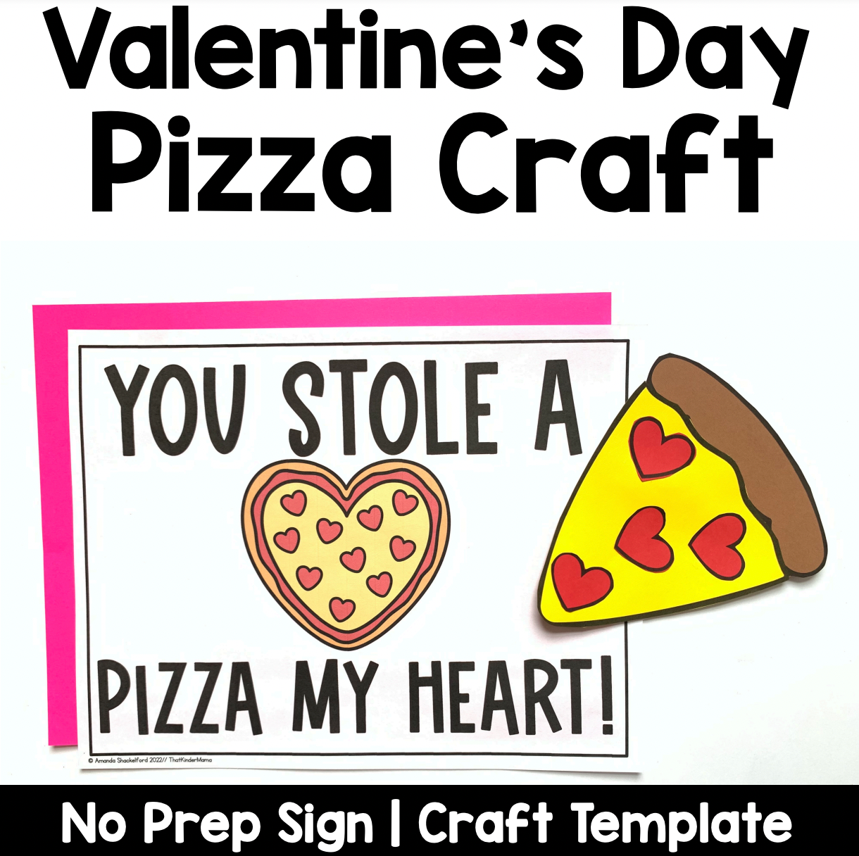 Valentines Day Craft | Pizza