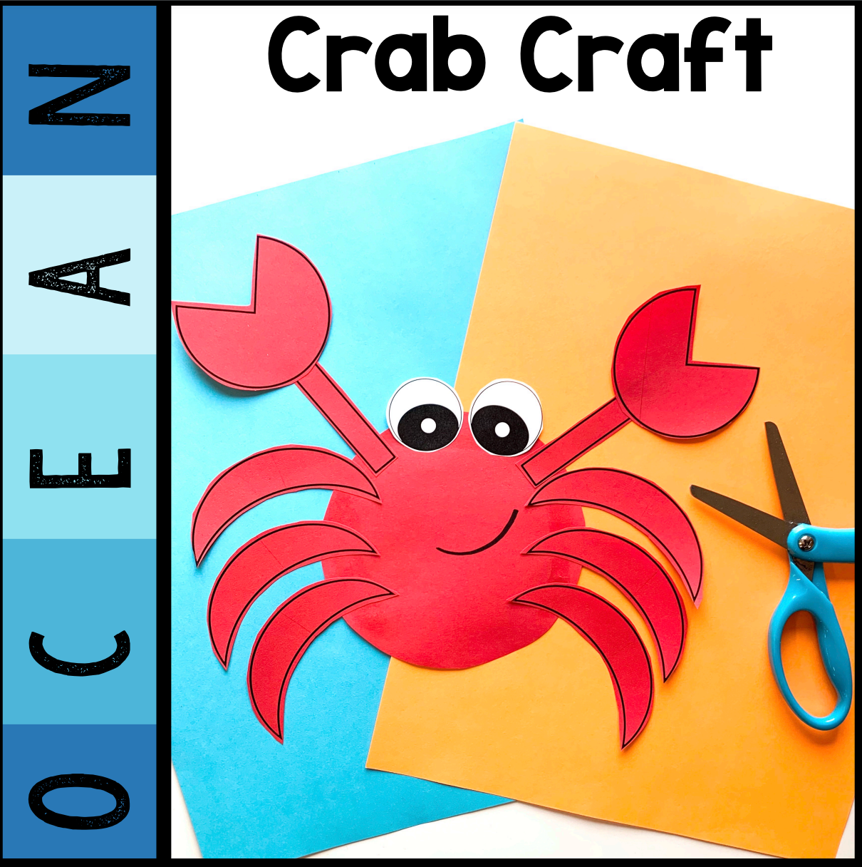 Crab Craft |  Ocean | Aquatic Animals | Zoo Animals