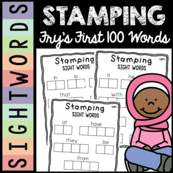 Stamping Sight Words | Fry's First 100 | Kindergarten