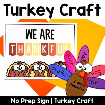 Thanksgiving Turkey Bulletin Board Craft| November | Kindergarten