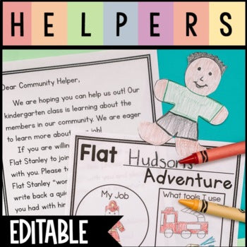 Flat Student Community Helper Project – ThatKinderMama