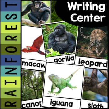 Rainforest Writing Center | Nonfiction Pictures | Real Pictures | Editable