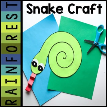 Snake Craft | Rainforest | Zoo Animals | – ThatKinderMama