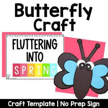 Spring Butterfly Bulletin Board Craft | Fluttering into Spring